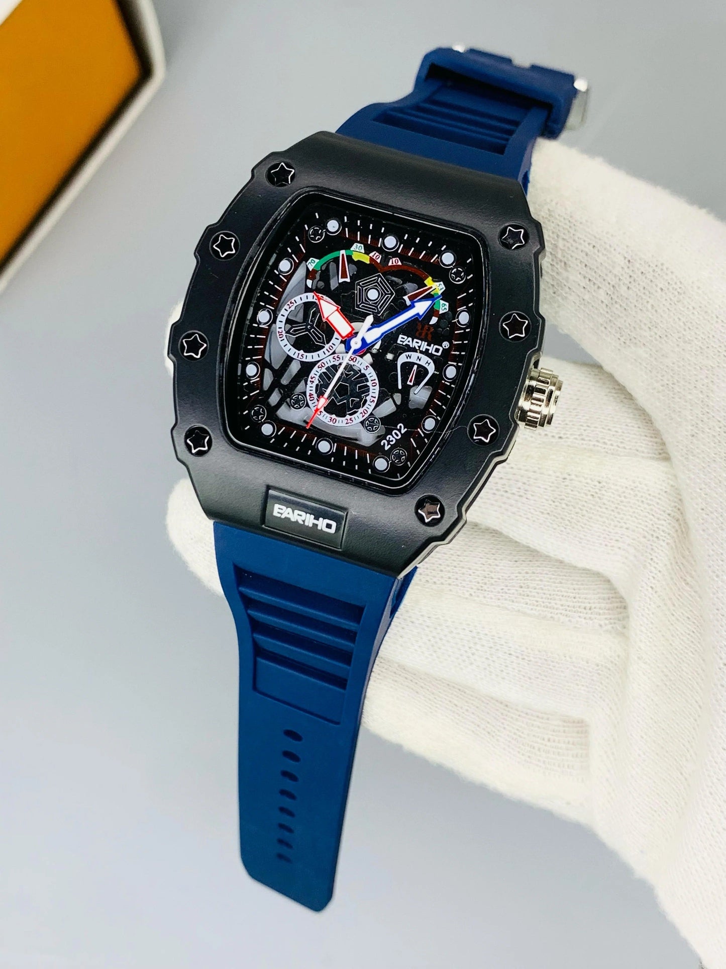 Premium Tourbillon Barrel Shape Men Watch