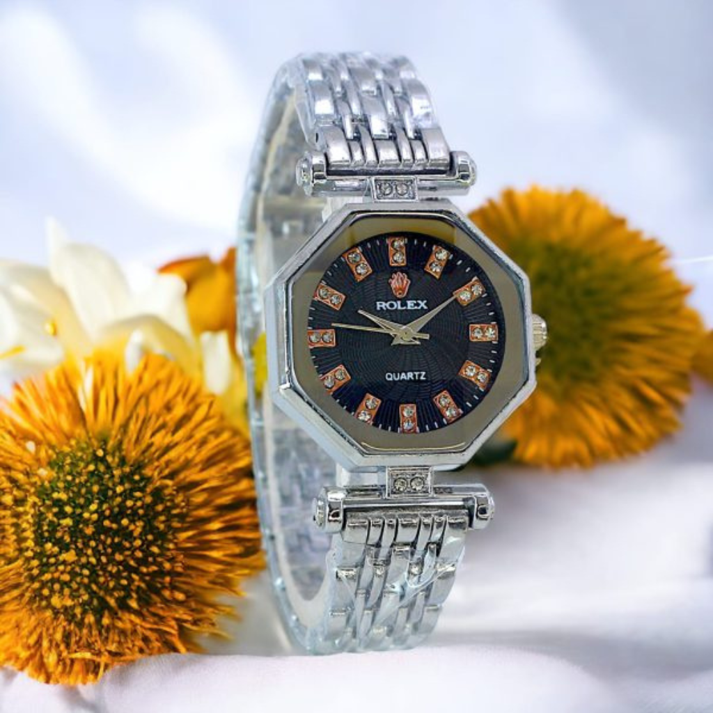 Rolex Heavy Square Diamond Women’s Quartz Wristwatch