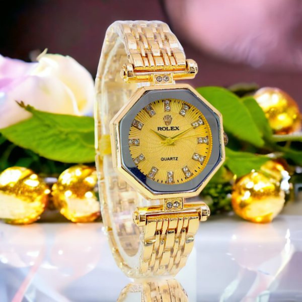 Rolex Heavy Square Diamond Women’s Quartz Wristwatch