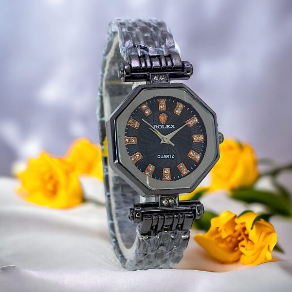Rolex Heavy Square Diamond Women’s Quartz Wristwatch