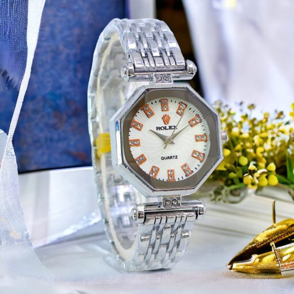 Rolex Heavy Square Diamond Women’s Quartz Wristwatch