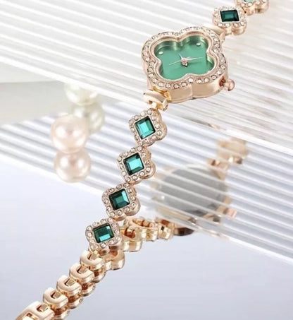 Green Clover Watch Bracelet